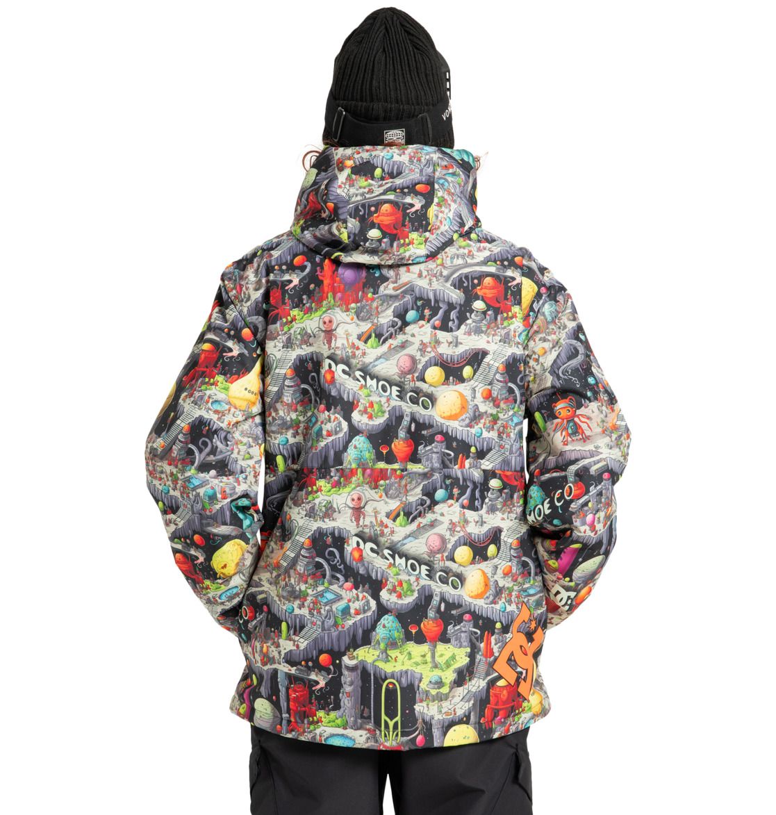 DC Giacca snow Basis Print Jacket - outer world black