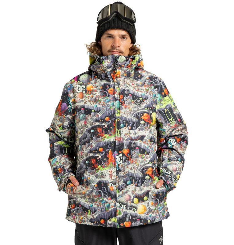 DC Giacca snow Basis Print Jacket - outer world black