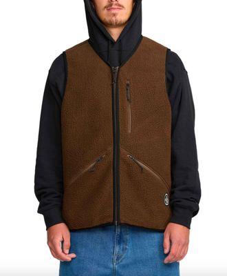 VOLCOM snowdrift vest - brown