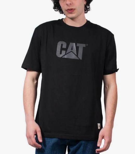 CAT LOGO T-SHIRT BLACK