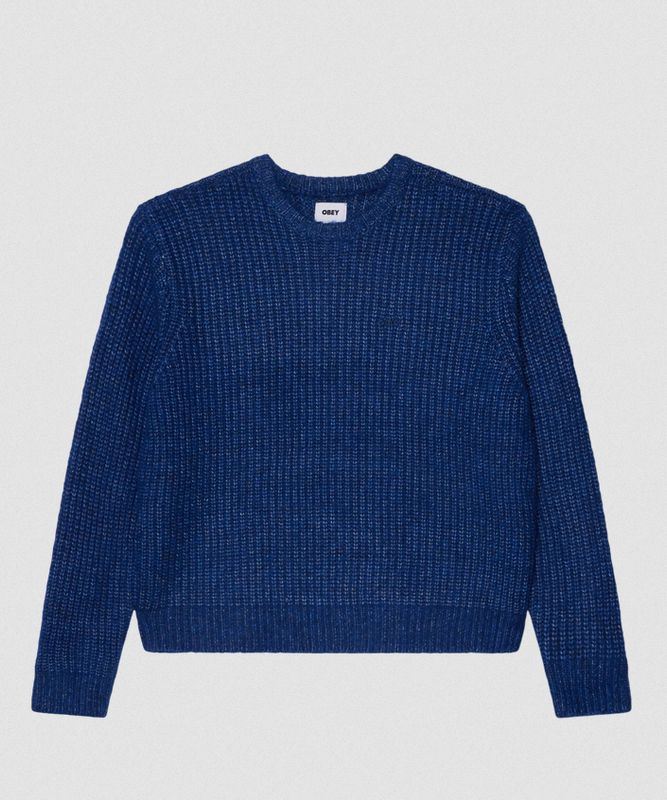 OBEY DEXTER SWEATER BLUE SURF