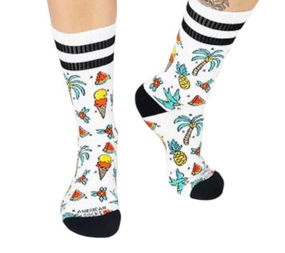 AMERICAN SOCKS -PEACE OUT - Mid High