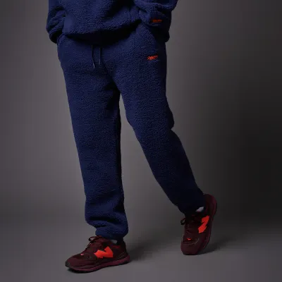 DOLLY NOIRE SHERPA SWEATPANTS NAVY