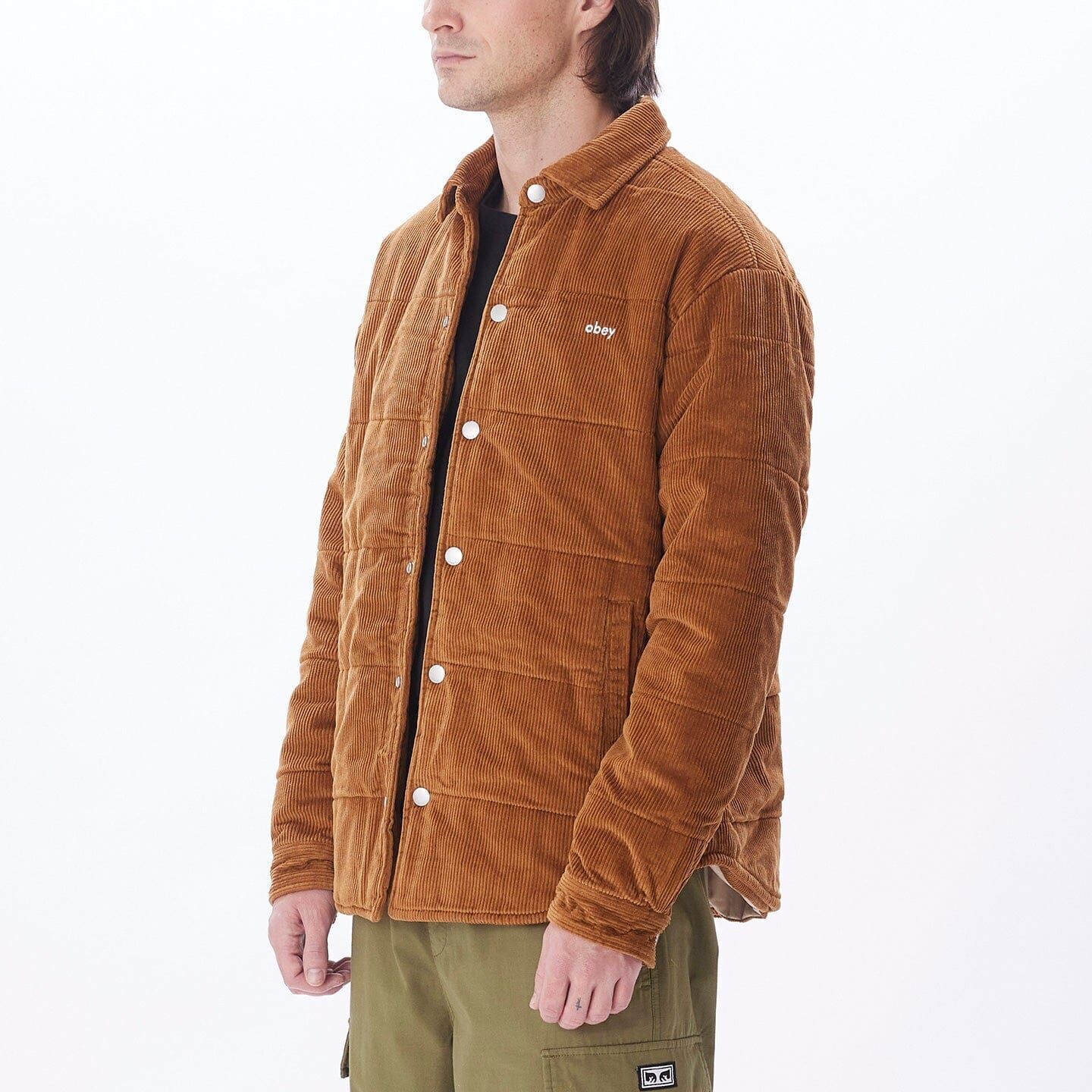 OBEY  GRAND CORD SHIRT JACKET