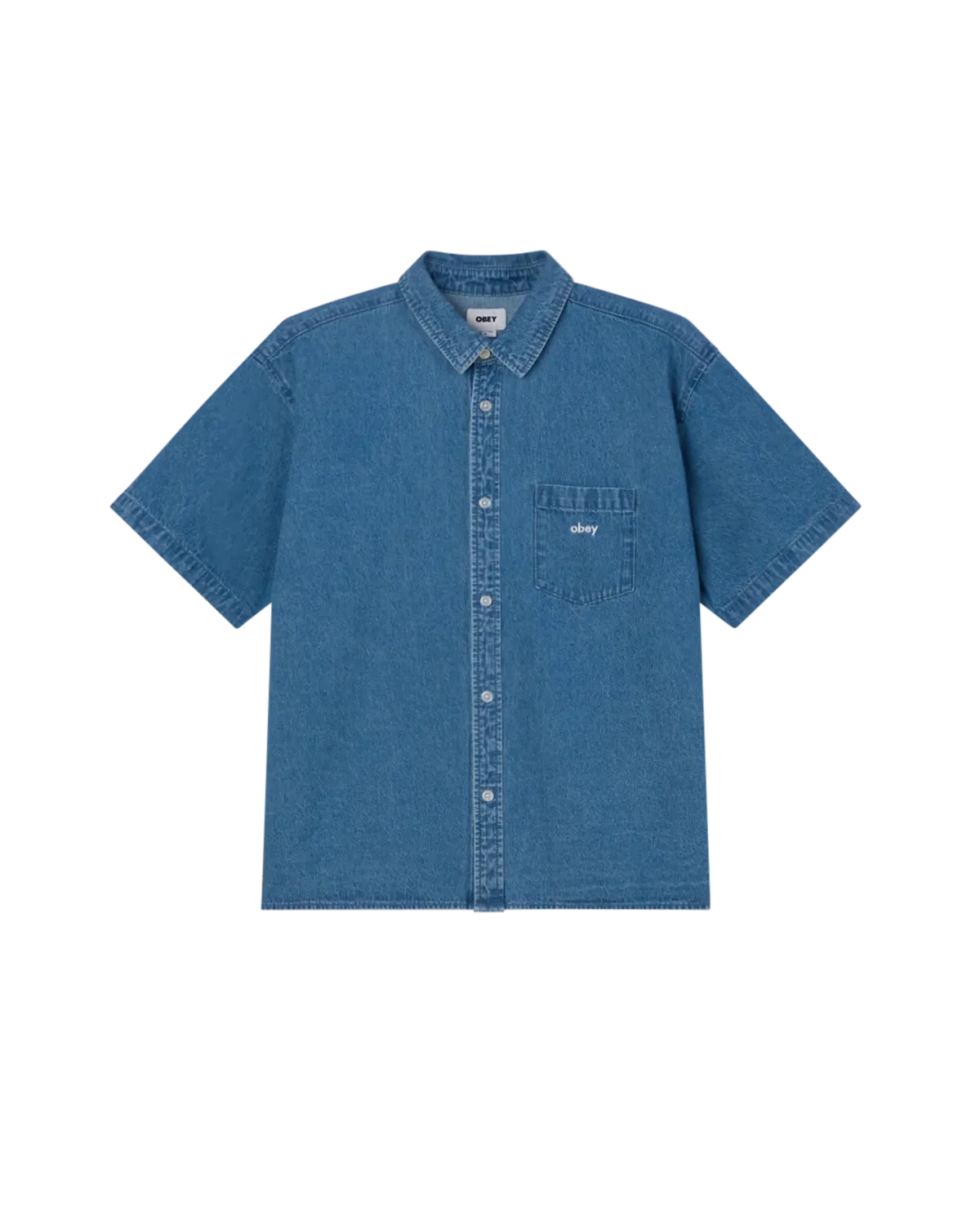 OBEY BIGWIG DENIM SS SHIRT Light Indingo
