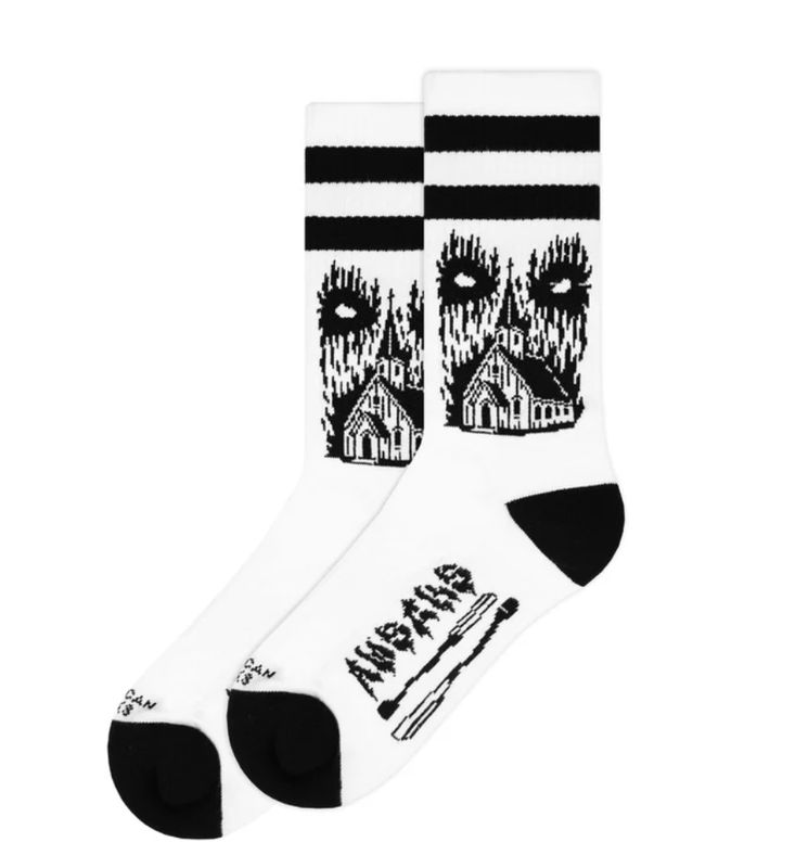 AMERICAN SOCKS-  - MID HIGH- CURCH OF DOOM