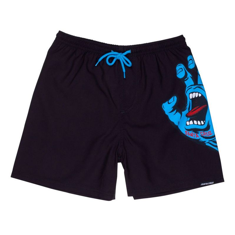 Santa Cruz  YOUTH SCREAMING HAND SWIMSHORT bambino-black