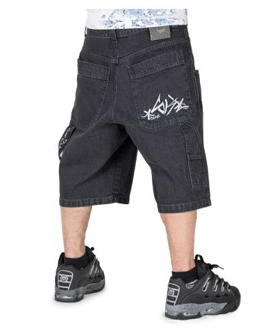 BLUESKIN DENIM BLACK GABARDINA LOGO WHITE