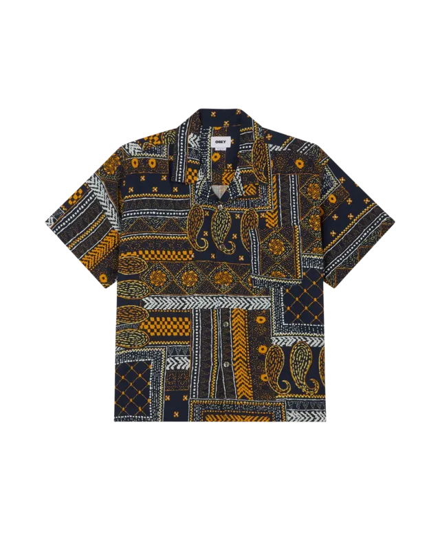 OBEY ARCHIE WOVEN Navy Multi