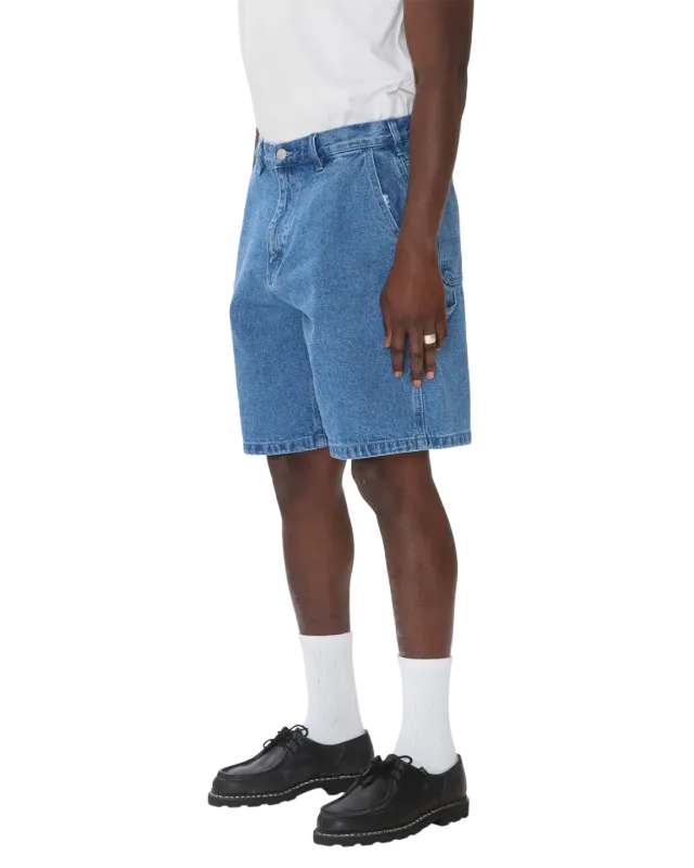 OBEY BIGWIG BAGGY DENIM SHORT Light Indingo