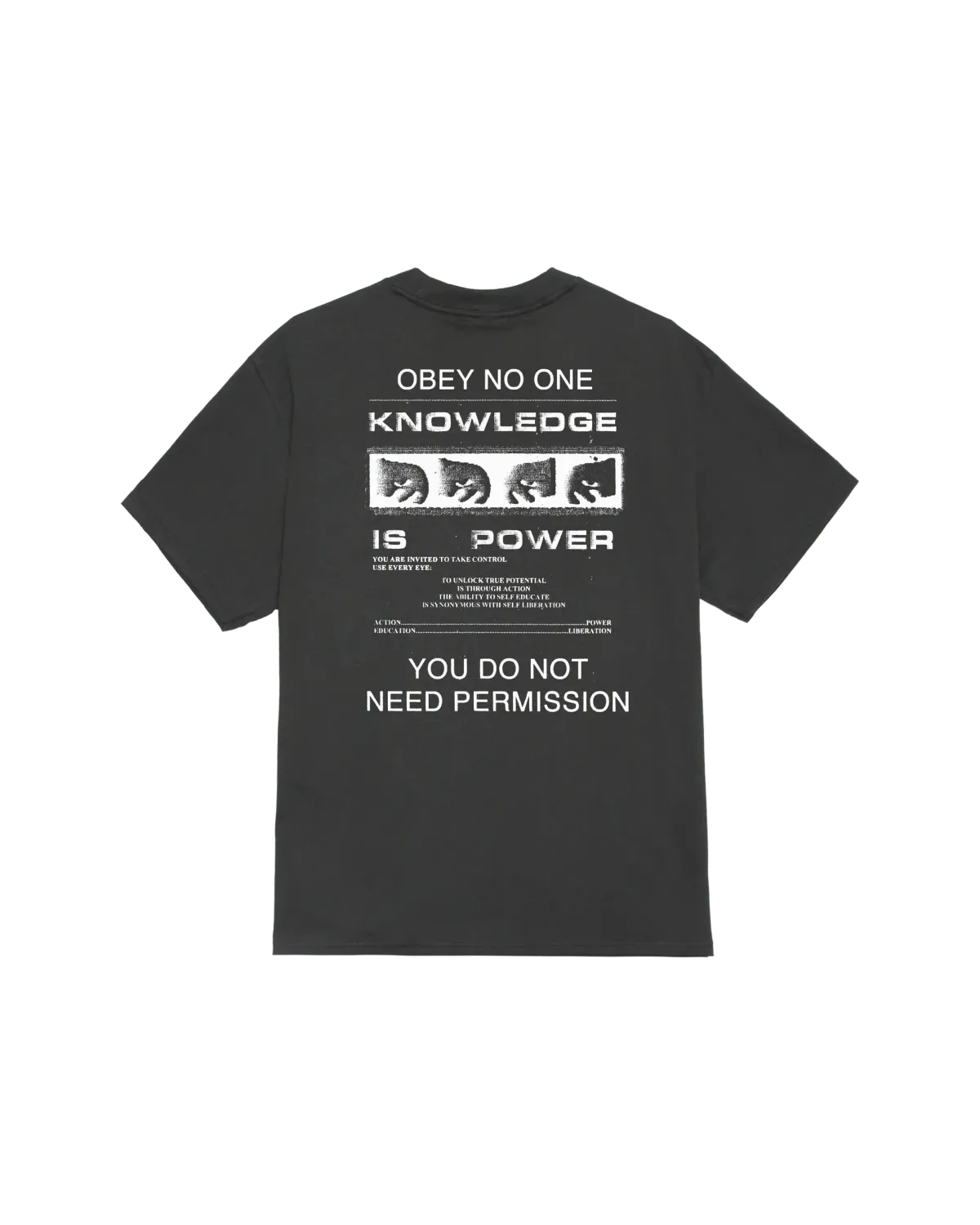 OBEY PERMISSION TEE Vintage Black
