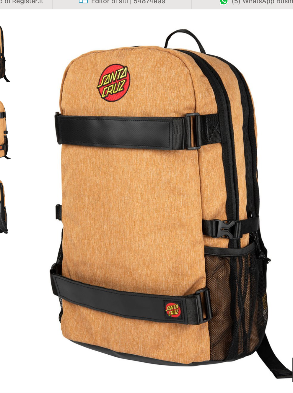Santa Cruz Classic Dot Emb   - Black Zaino