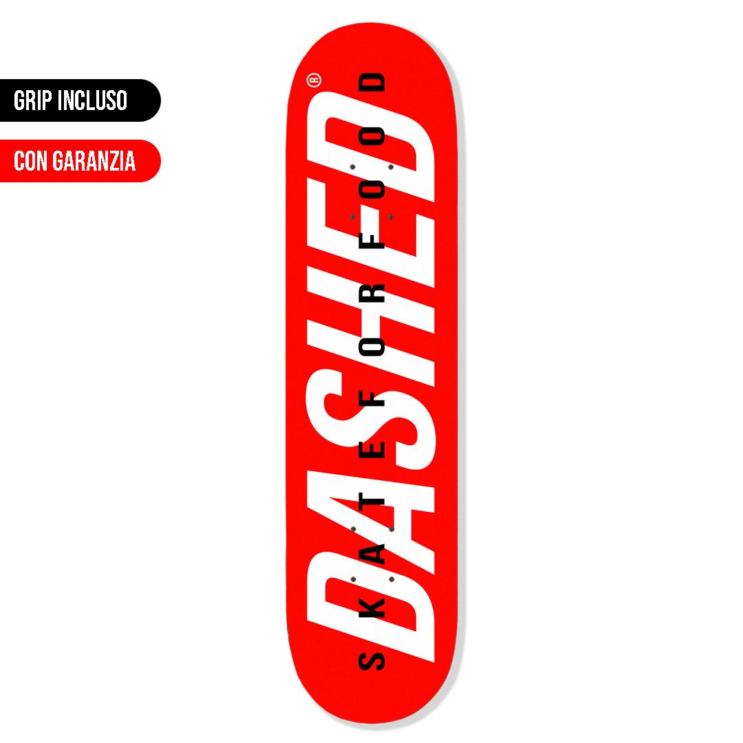 DASHED SKATE 8,125 classic logo red