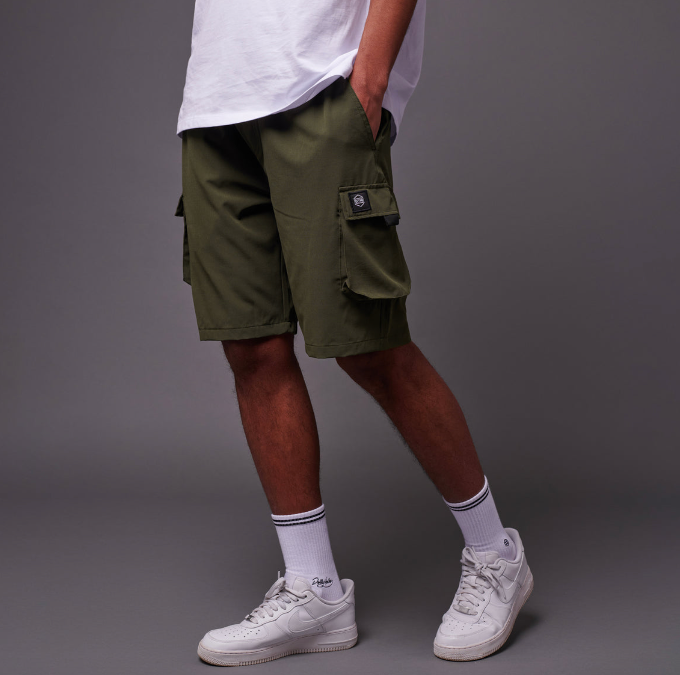 DOLLY NOIRE GOAT Techno Cargo Shorts Forrest