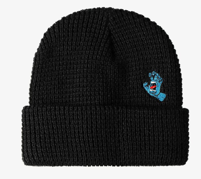 SANTA CRUZ LABEL BEANIE BLACK