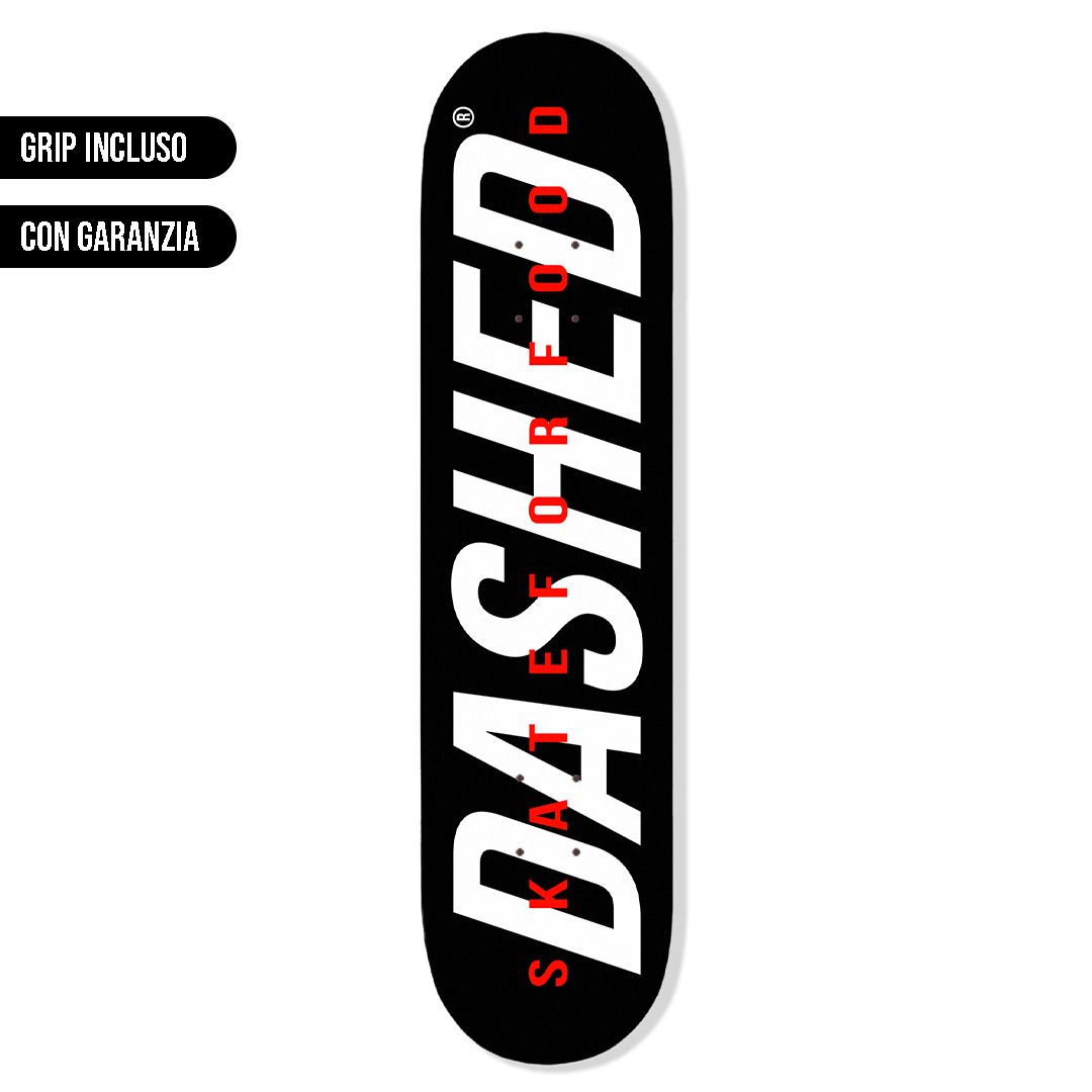DASHED SKATE 8“  logo black classic