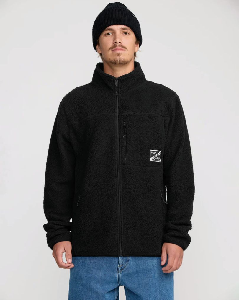 VOLCOM nelson sherpa full zip - black