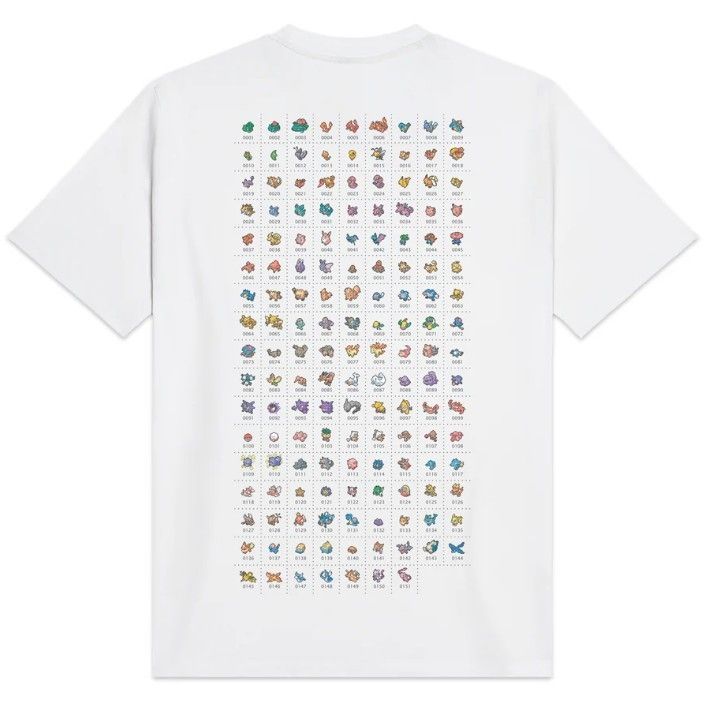 DOLLY NOIRE X pokémon -  Pokèdex Tee White
