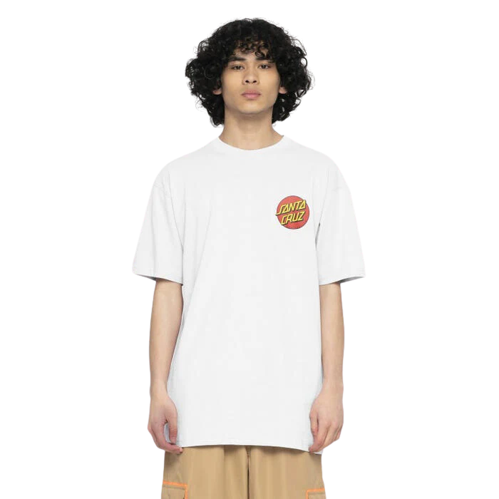 Santa Cruz  Classic Dot Chest T-Shirt - White