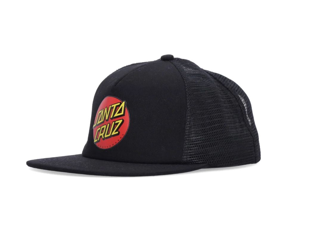 SANTA CRUZ Classic Dot Meshback Cap O/S - White/Black