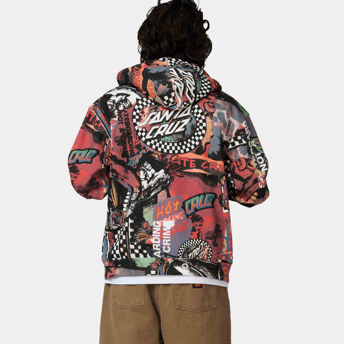 SANTA CRUZ Collage Zip Hood - Multi