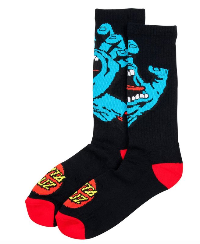 SANTA CRUZ Screaming Hand Sock O/S - White