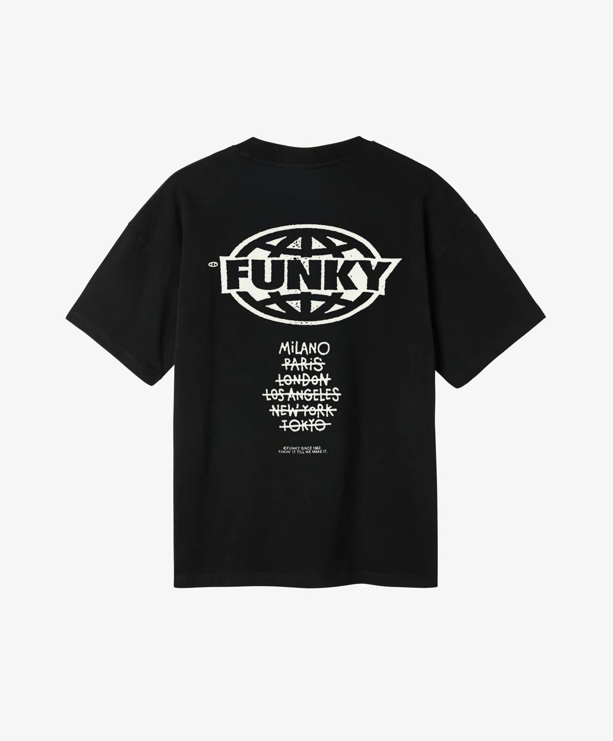 FUNKY  Cities Logo Tee Black S