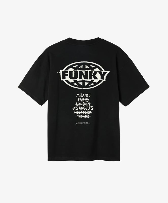 FUNKY  Cities Logo Tee Black S