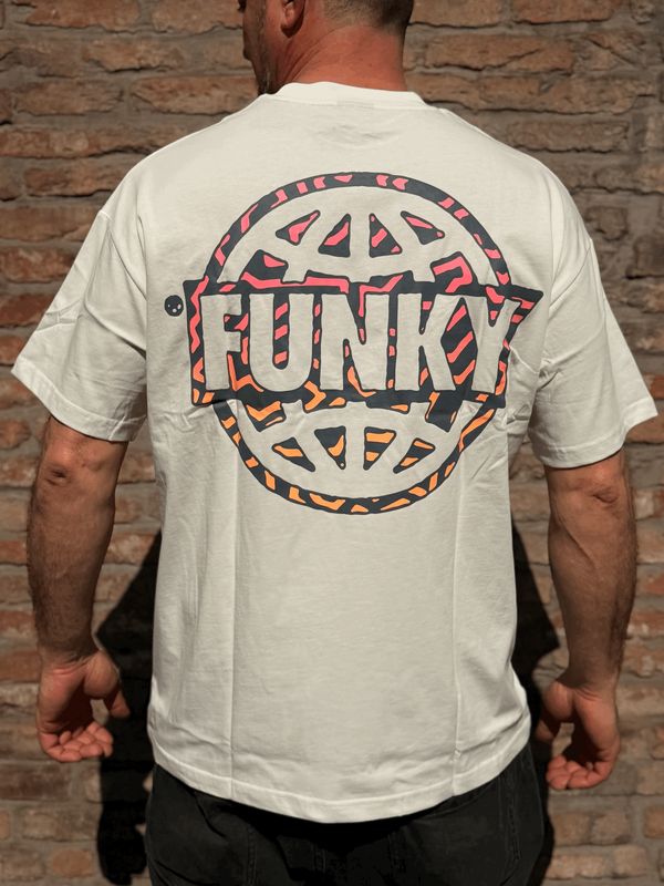 FUNKY  Smash Logo Tee White
