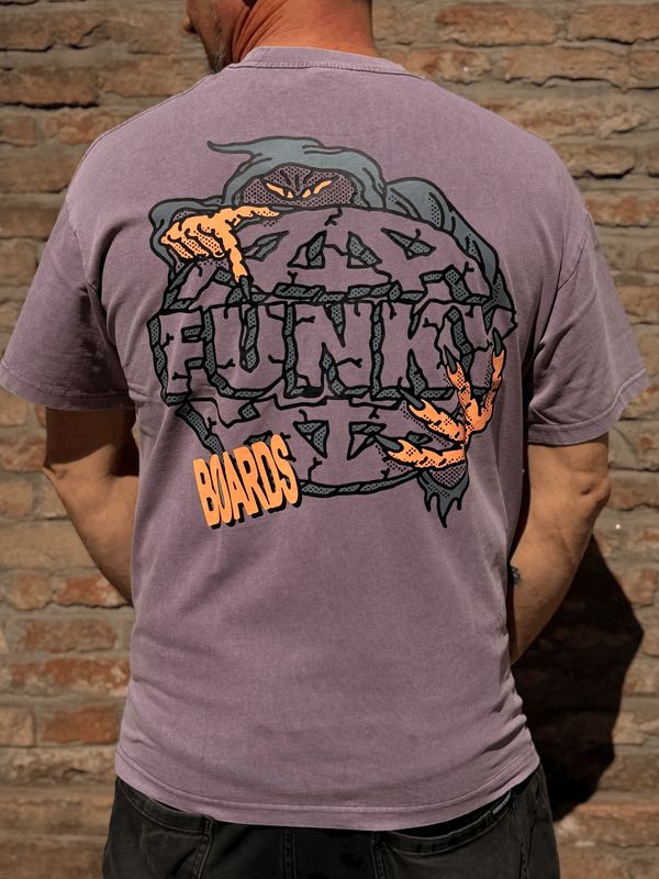 FUNKY  Goblin Logo Tee Washed Liliac