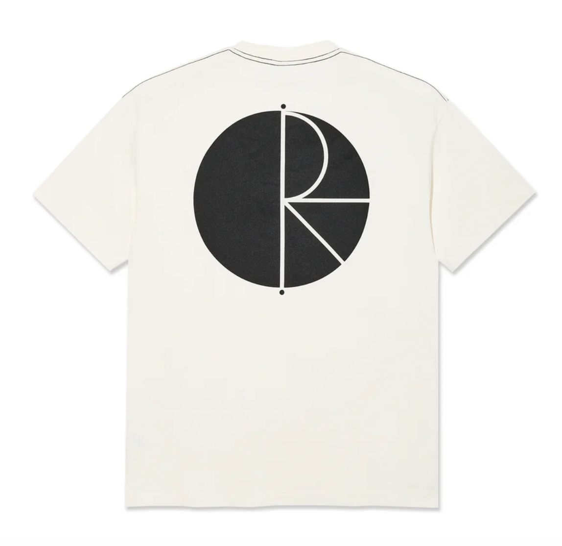 Polar Skate Co. Contrast Tee Fill Logo  Ivory/Black