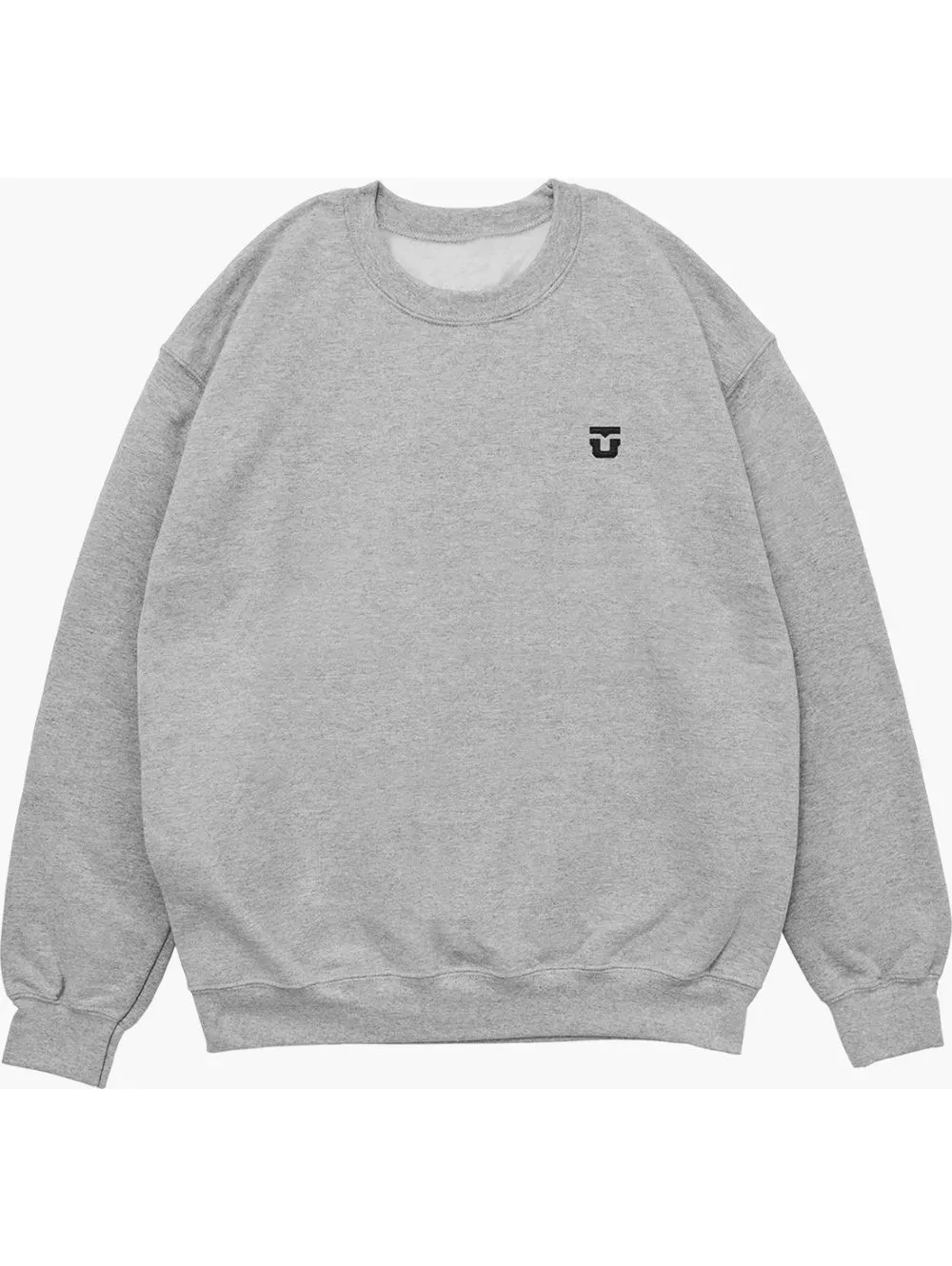 UNION ICON CREWNECK HOODIE HEATHER GREY