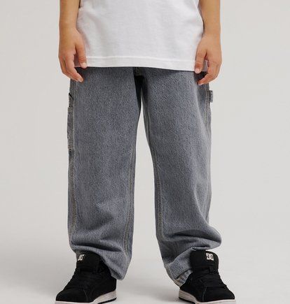 DC Boy's Jeans Carpenter Baggy Denim Youth - medium grey