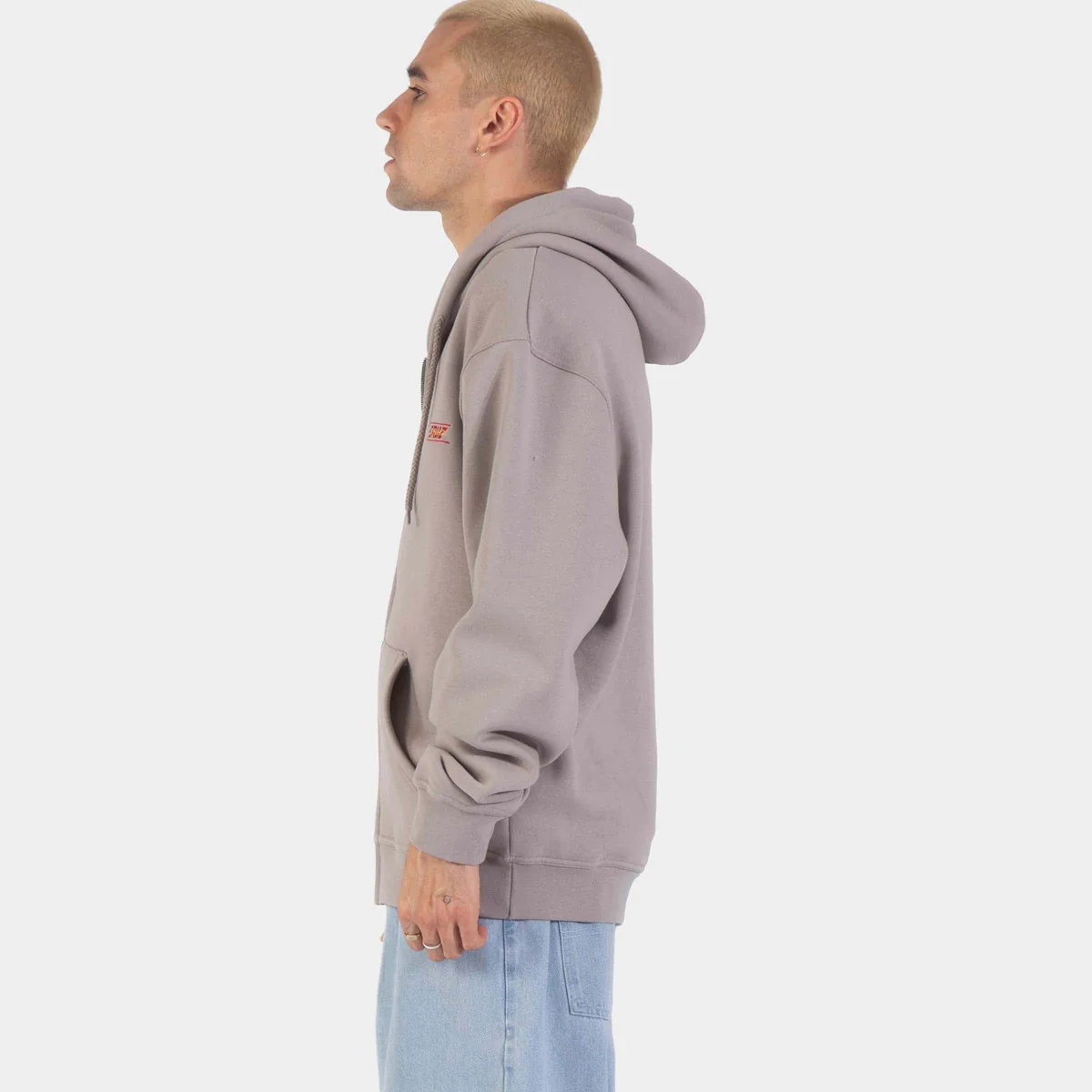 SANTA CRUZ Classic Strip Fade Emb Zip - Warm Grey