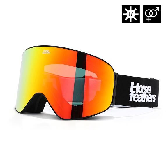 HORSEFEATHERS EDMOND GOGGLES (black/mirror red)