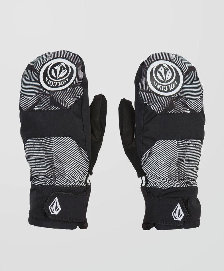 VOLCOM NYLE MITT - BLACK AND WHITE