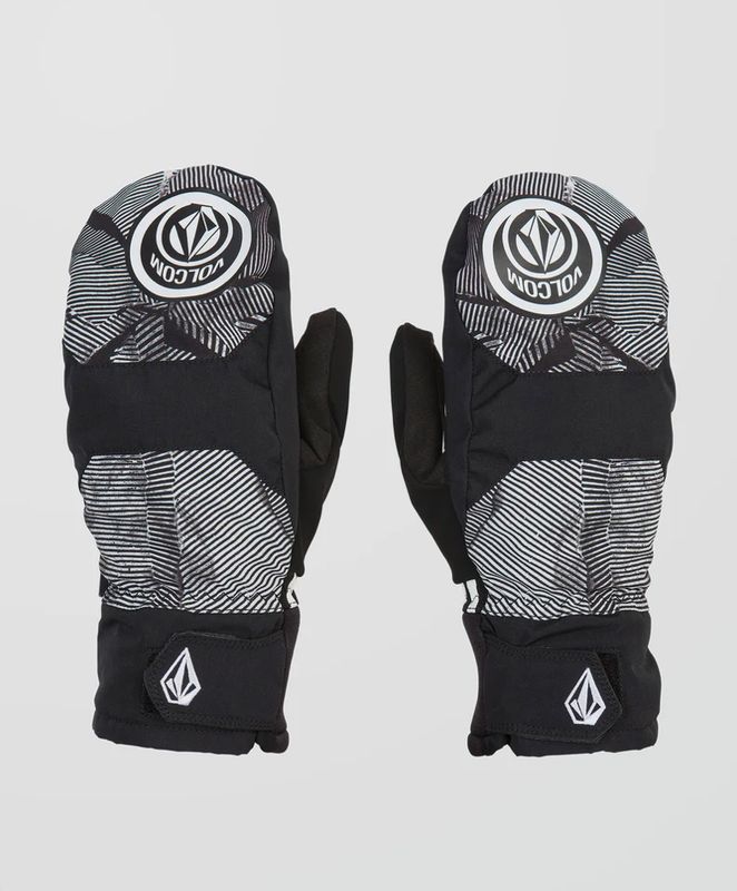 VOLCOM NYLE MITT - BLACK AND WHITE