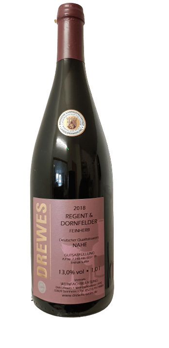 2018er REGENT & DORNFELDER Deutscher Qualitätswein Nahe feinherb 1,0 l