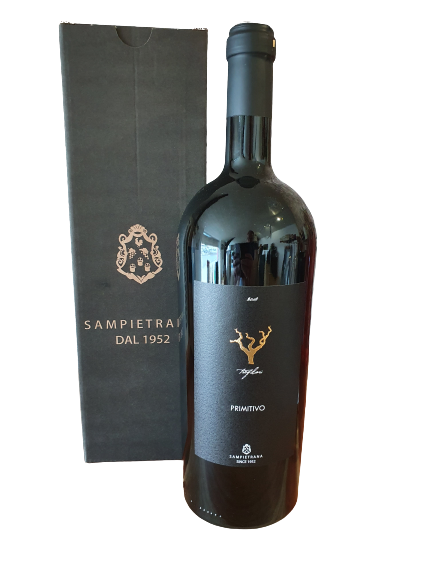 2021er PRIMITIVO "Trefilari" Apulien IGP halb/trocken 1,5 l MAGNUMFLASCHE inkl. Geschenkverpackung