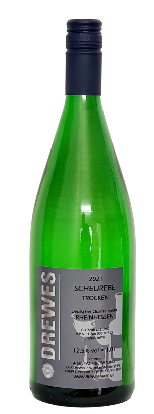 2023er SCHEUREBE Qualitätswein Rheinhessen trocken 1,0 l