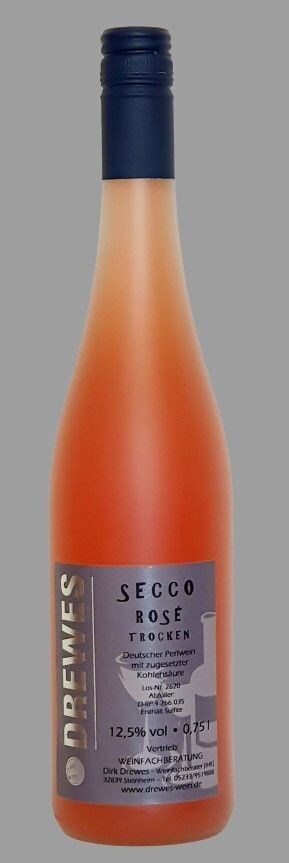 SECCO - ROSÉ Deutscher Perlwein trocken 0,75 l