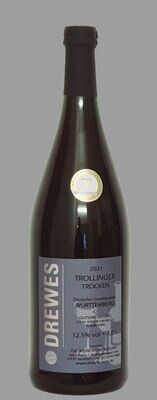 2021er TROLLINGER Deutscher Qualitätswein Württemberg trocken 1,0 l