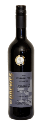 2021er DORNFELDER Rotwein Deutscher Qualitätswein Württemberg feinherb 0,75 l
