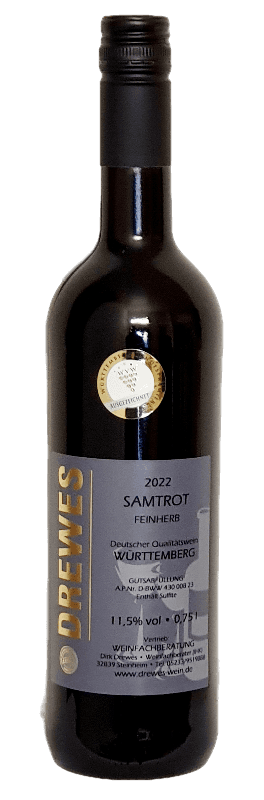 2022er SAMTROT Deutscher Qualitätswein Württemberg feinherb 0,75 l