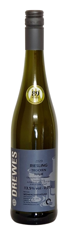2023er RIESLING Deutscher Qualitätswein Nahe trocken 0,75 l 2023er RIESLING Deutscher Qualitätswein Nahe trocken 0,75 l