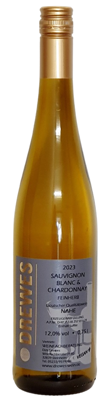 2023er SAUVIGNON BLANC & CHARDONNAY Deutscher Qualitätswein Nahe feinherb 0,75 l