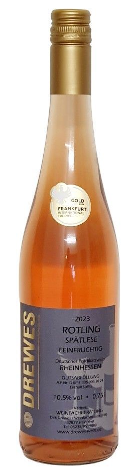 2023er ROTLING SPÄTLESE Deutscher Prädikatswein Rheinhessen feinfruchtig (lieblich) 0,75 l