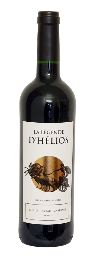 2023er MERLOT - SYRAH - CABERNET "La Légende d' Hélios" Rouge IGP halbtrocken 0,75 l