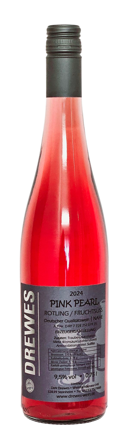 2024er ROTLING "Pink Pearl "Deutscher Qualitätswein Nahe fruchtsüß 0,75 l
