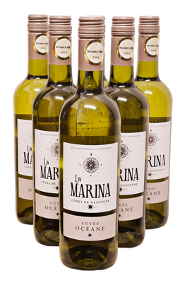 2023er LA MARINA Blanc IGP Côtes de Gascogne 0,75 l #ANGEBOT FÜR 12 FLASCHEN 2023er LA MARINA Blanc IGP Côtes de Gascogne 0,75 l #ANGEBOT FÜR 12 FLASCHEN